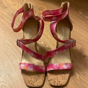 Jessica Simpson strappy heels